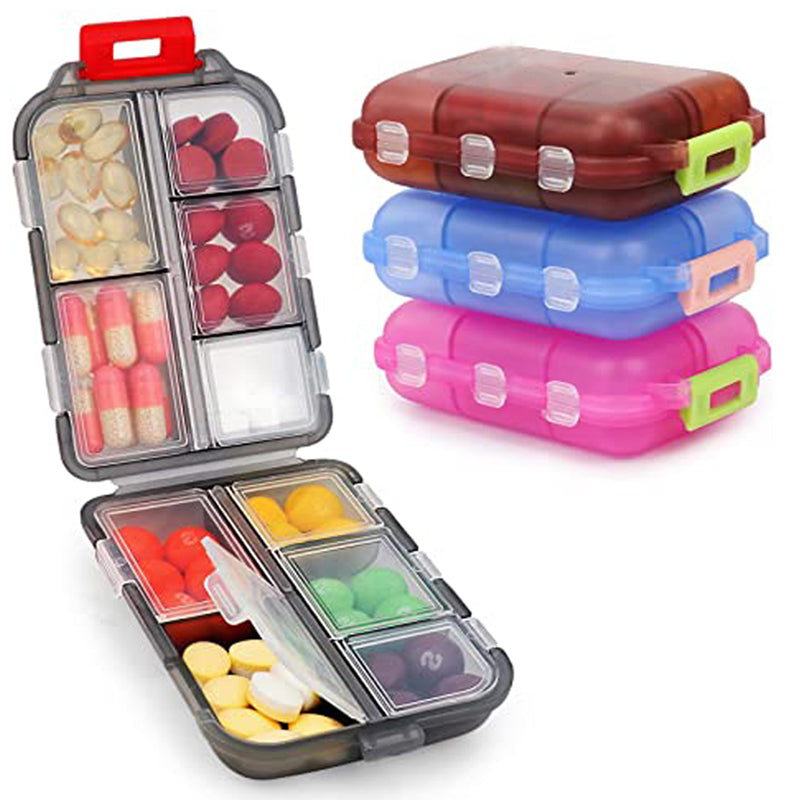 10-Grid Travel Pill Organizer